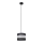 Lühter HELEN 1xE27/15W/230V diameeter 20 cm must/hõbe