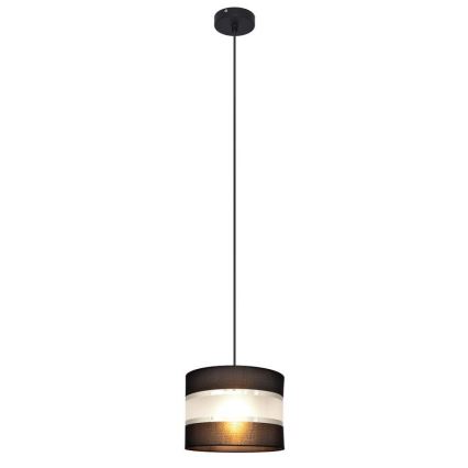Lühter HELEN 1xE27/15W/230V diameeter 20 cm must/hõbe