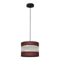Lühter HELEN 1xE27/15W/230V diameeter 20 cm pruun/must/kuldne