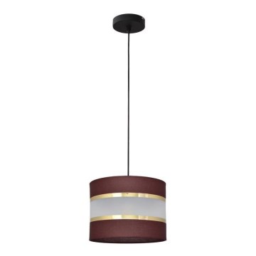 Lühter HELEN 1xE27/15W/230V diameeter 20 cm pruun/must/kuldne