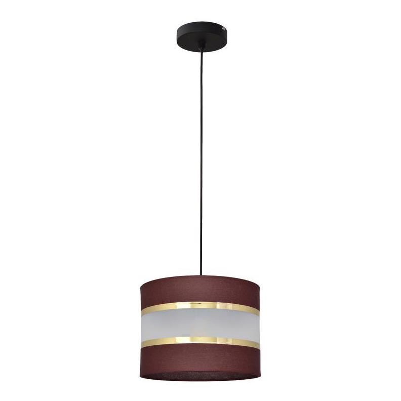 Lühter HELEN 1xE27/15W/230V diameeter 20 cm pruun/must/kuldne