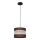 Lühter HELEN 1xE27/15W/230V diameeter 20 cm pruun/must/kuldne