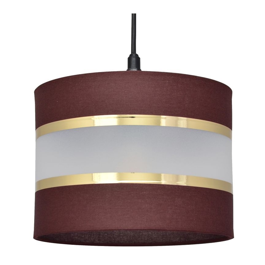 Lühter HELEN 1xE27/15W/230V diameeter 20 cm pruun/must/kuldne