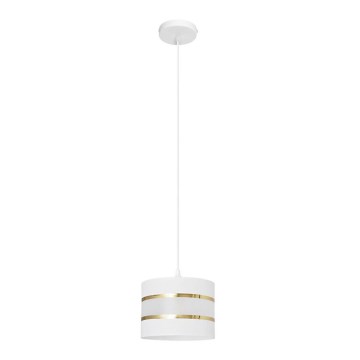 Lühter HELEN 1xE27/15W/230V diameeter 20 cm valge/kuldne