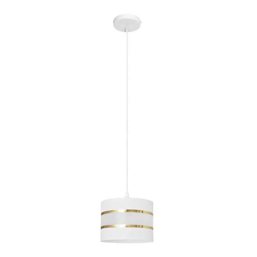 Lühter HELEN 1xE27/15W/230V diameeter 20 cm valge/kuldne