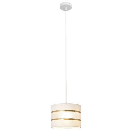 Lühter HELEN 1xE27/15W/230V diameeter 20 cm valge/kuldne