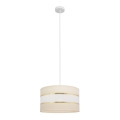 Lühter HELEN 1xE27/15W/230V diameeter 35 cm kreem/kuldne