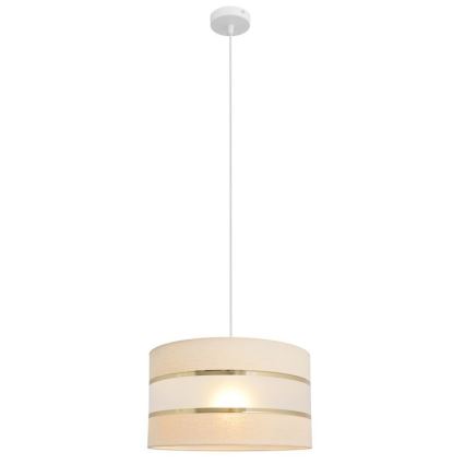 Lühter HELEN 1xE27/15W/230V diameeter 35 cm kreem/kuldne