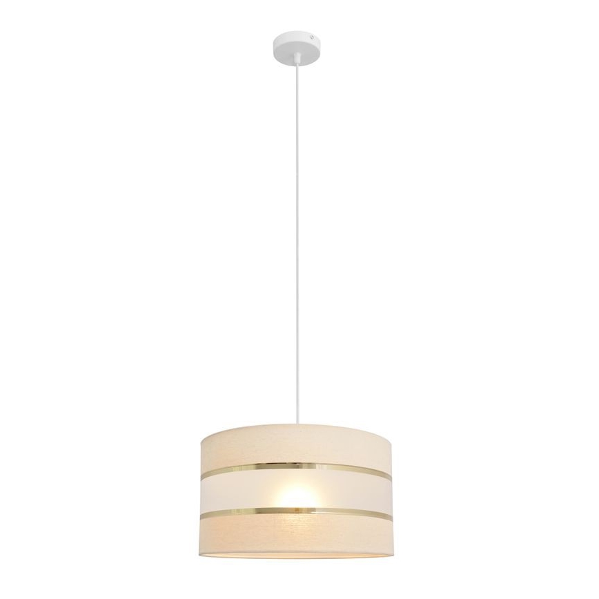 Lühter HELEN 1xE27/15W/230V diameeter 35 cm kreem/kuldne