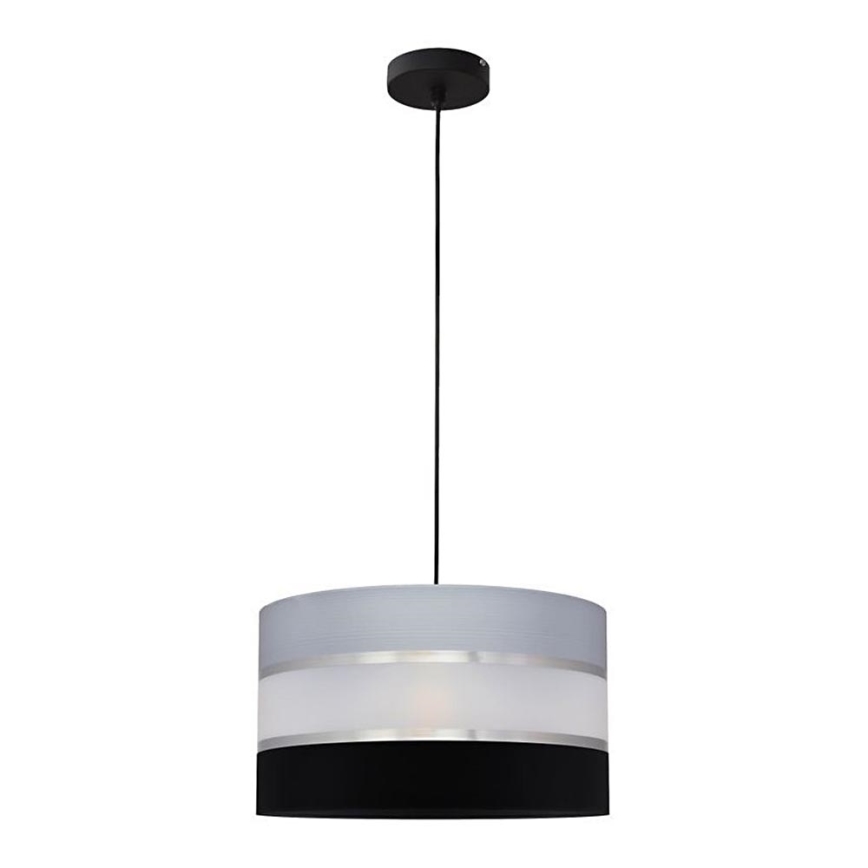 Lühter HELEN 1xE27/15W/230V diameeter 35 cm must/hall/hõbe