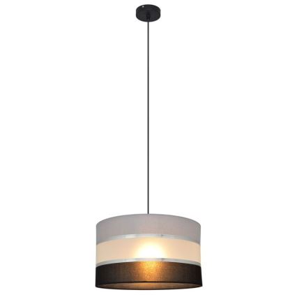 Lühter HELEN 1xE27/15W/230V diameeter 35 cm must/hall/hõbe