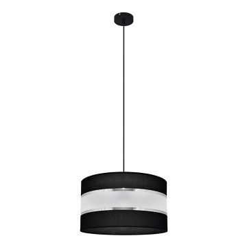 Lühter HELEN 1xE27/15W/230V diameeter 35 cm must/hõbe