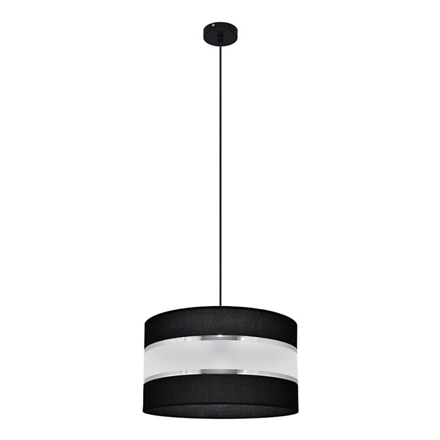 Lühter HELEN 1xE27/15W/230V diameeter 35 cm must/hõbe