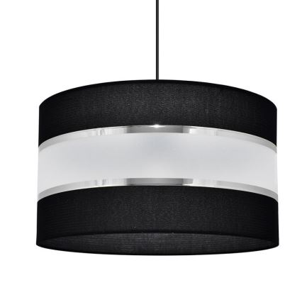 Lühter HELEN 1xE27/15W/230V diameeter 35 cm must/hõbe