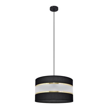 Lühter HELEN 1xE27/15W/230V diameeter 35 cm must/kuldne