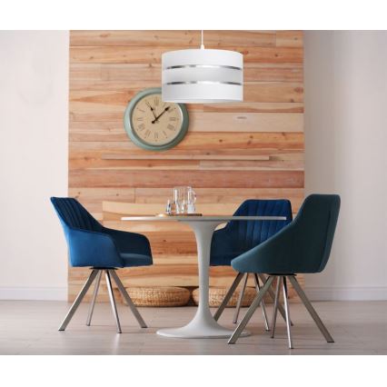 Lühter HELEN 1xE27/15W/230V diameeter 35 cm valge