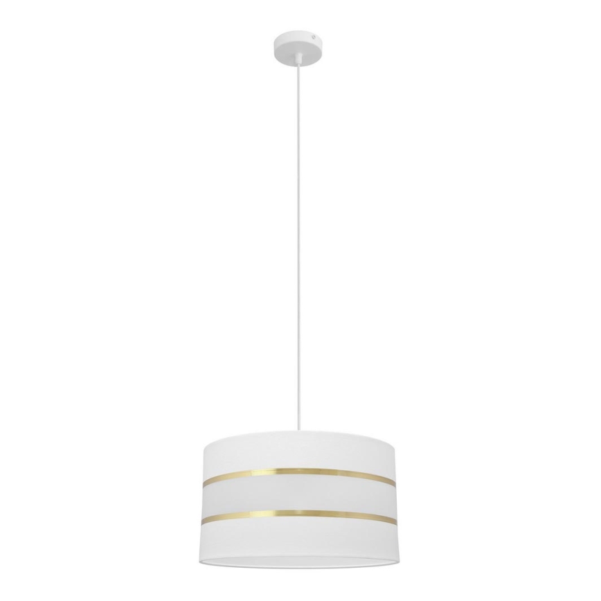 Lühter HELEN 1xE27/15W/230V diameeter 35 cm valge/kuldne