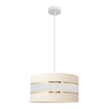 Lühter HELEN 1xE27/15W/230V diameeter 40 cm kreem/kuldne
