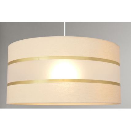 Lühter HELEN 1xE27/15W/230V diameeter 40 cm kreem/kuldne