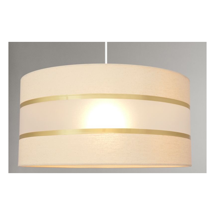Lühter HELEN 1xE27/15W/230V diameeter 40 cm kreem/kuldne