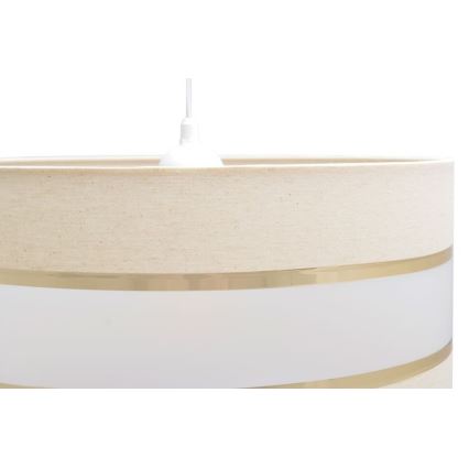 Lühter HELEN 1xE27/15W/230V diameeter 40 cm kreem/kuldne