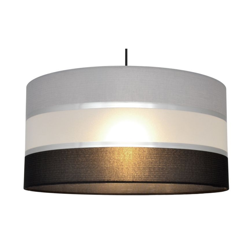 Lühter HELEN 1xE27/15W/230V diameeter 40 cm must/hall/hõbe