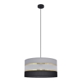 Lühter HELEN 1xE27/15W/230V diameeter 40 cm must/hall/kuldne
