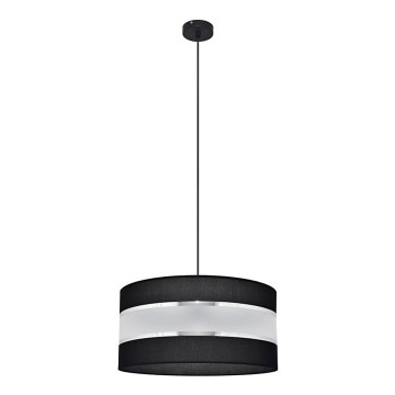 Lühter HELEN 1xE27/15W/230V diameeter 40 cm must/hõbe