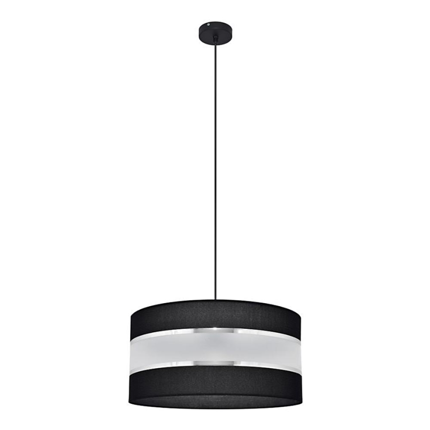 Lühter HELEN 1xE27/15W/230V diameeter 40 cm must/hõbe