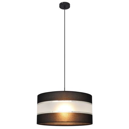 Lühter HELEN 1xE27/15W/230V diameeter 40 cm must/hõbe