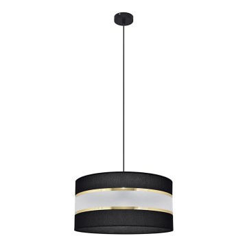 Lühter HELEN 1xE27/15W/230V diameeter 40 cm must/kuldne