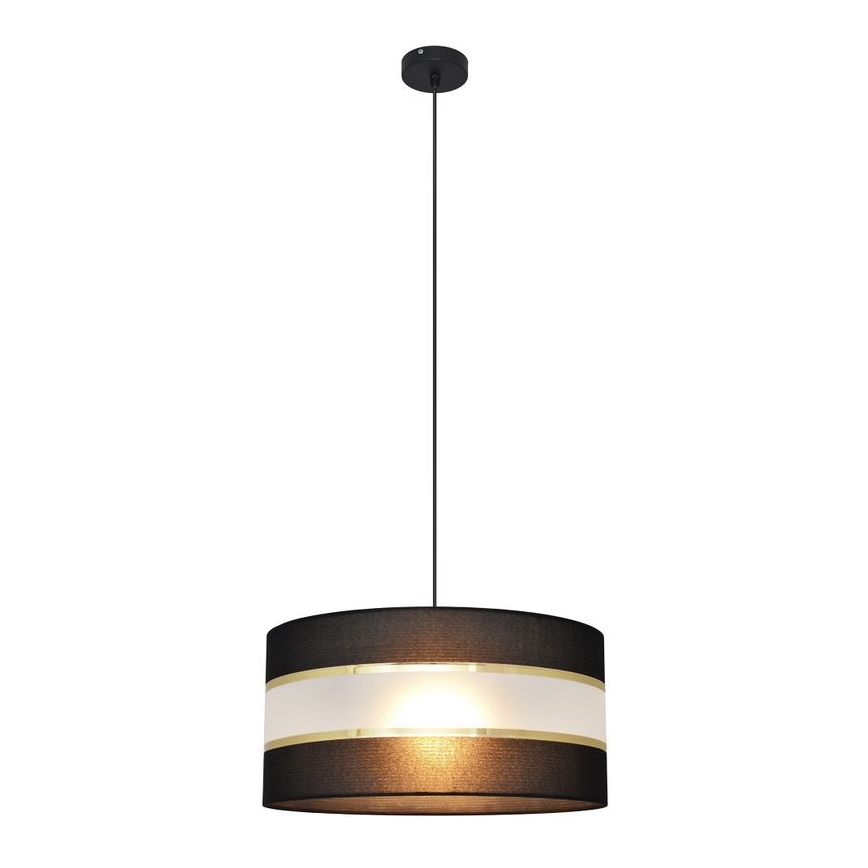 Lühter HELEN 1xE27/15W/230V diameeter 40 cm must/kuldne