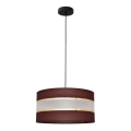 Lühter HELEN 1xE27/15W/230V diameeter 40 cm pruun/must/kuldne