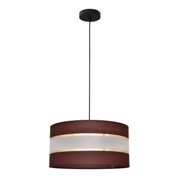 Lühter HELEN 1xE27/15W/230V diameeter 40 cm pruun/must/kuldne