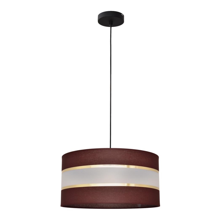 Lühter HELEN 1xE27/15W/230V diameeter 40 cm pruun/must/kuldne