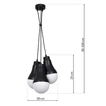 Lühter HELIOS 3xE14/40W/230V
