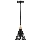 Lühter HIRA 1xE27/60W/230V d. 18 cm must