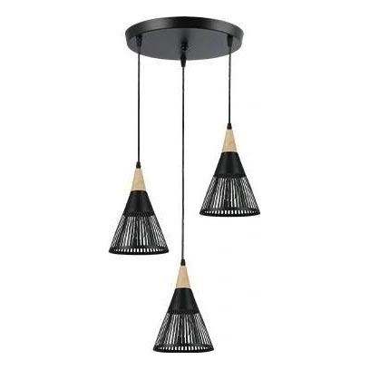 Lühter HIRA 3xE27/60W/230V d. 40 cm must