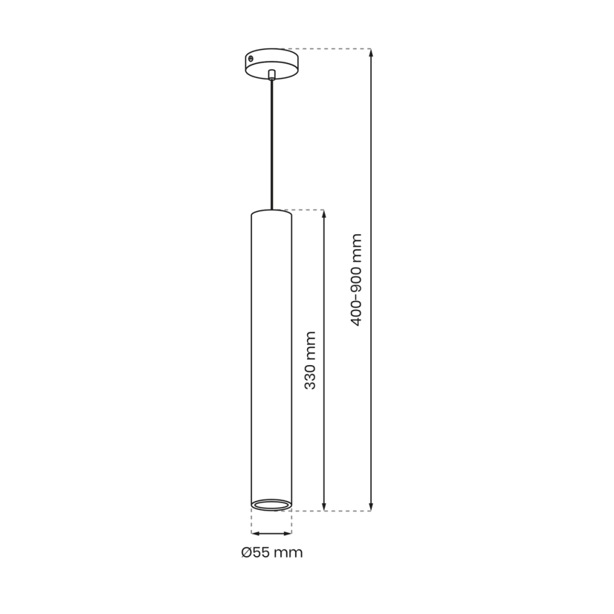 Lühter HUDSON 1xGU10/8W/230V valge