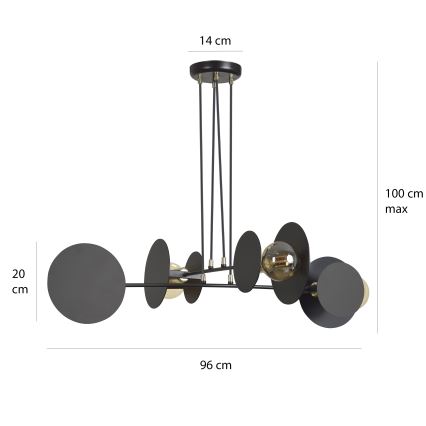 Lühter IDEA 4xE27/15W/230V must