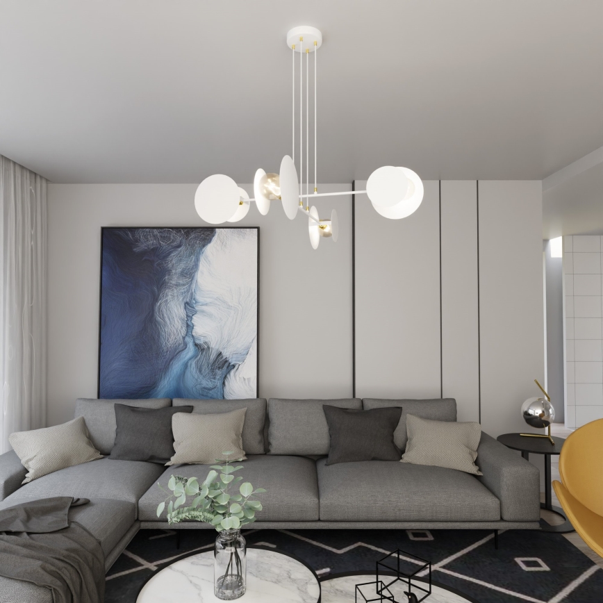 Lühter IDEA 4xE27/15W/230V valge