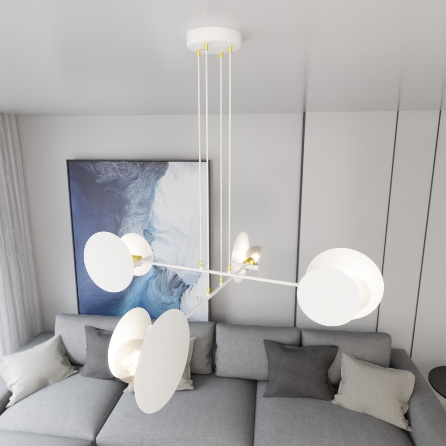 Lühter IDEA 4xE27/15W/230V valge