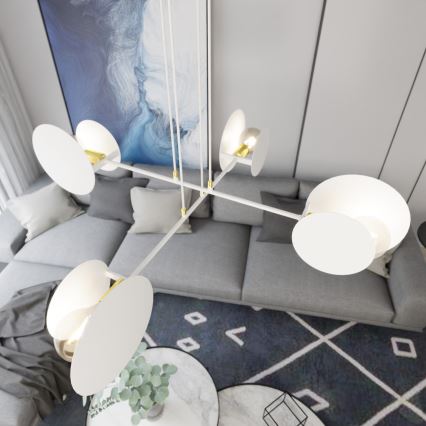 Lühter IDEA 4xE27/15W/230V valge