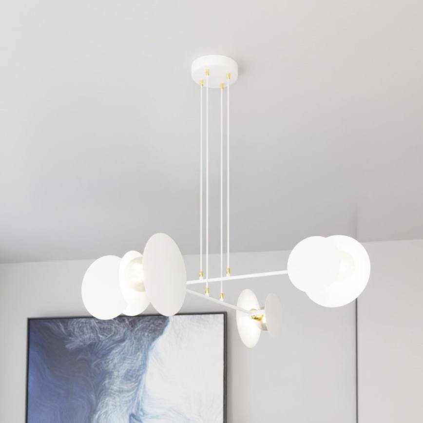 Lühter IDEA 4xE27/15W/230V valge