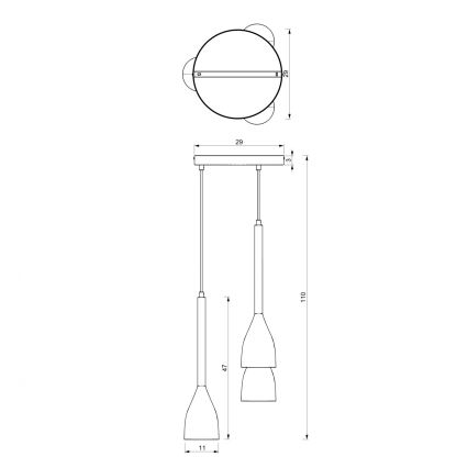 Lühter ISTAPPAR 3xE27/60W/230V must