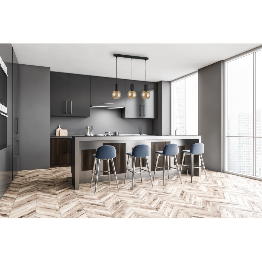 Lühter JANTAR BLACK 3xE27/60W/230V