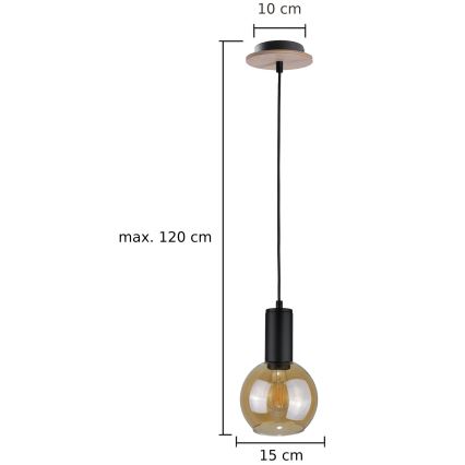 Lühter JANTAR WOOD 1xE27/60W/230V