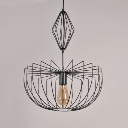 Lühter JASMINA 1xE27/20W/230V d. 40 cm must