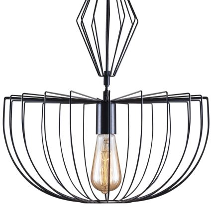 Lühter JASMINA 1xE27/20W/230V d. 40 cm must