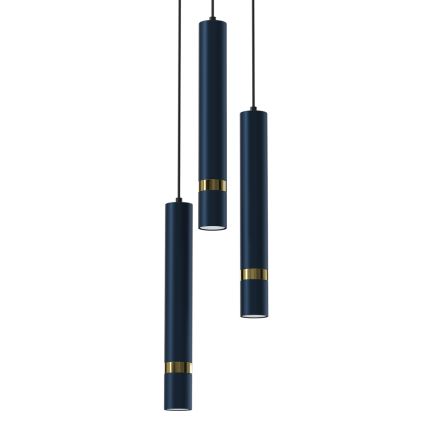 Lühter JOKER 3xGU10/8W/230V sinine/kuldne
